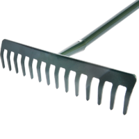 Грабли прямые Geolia 14 зубьев 141 см, сталь, с черенком