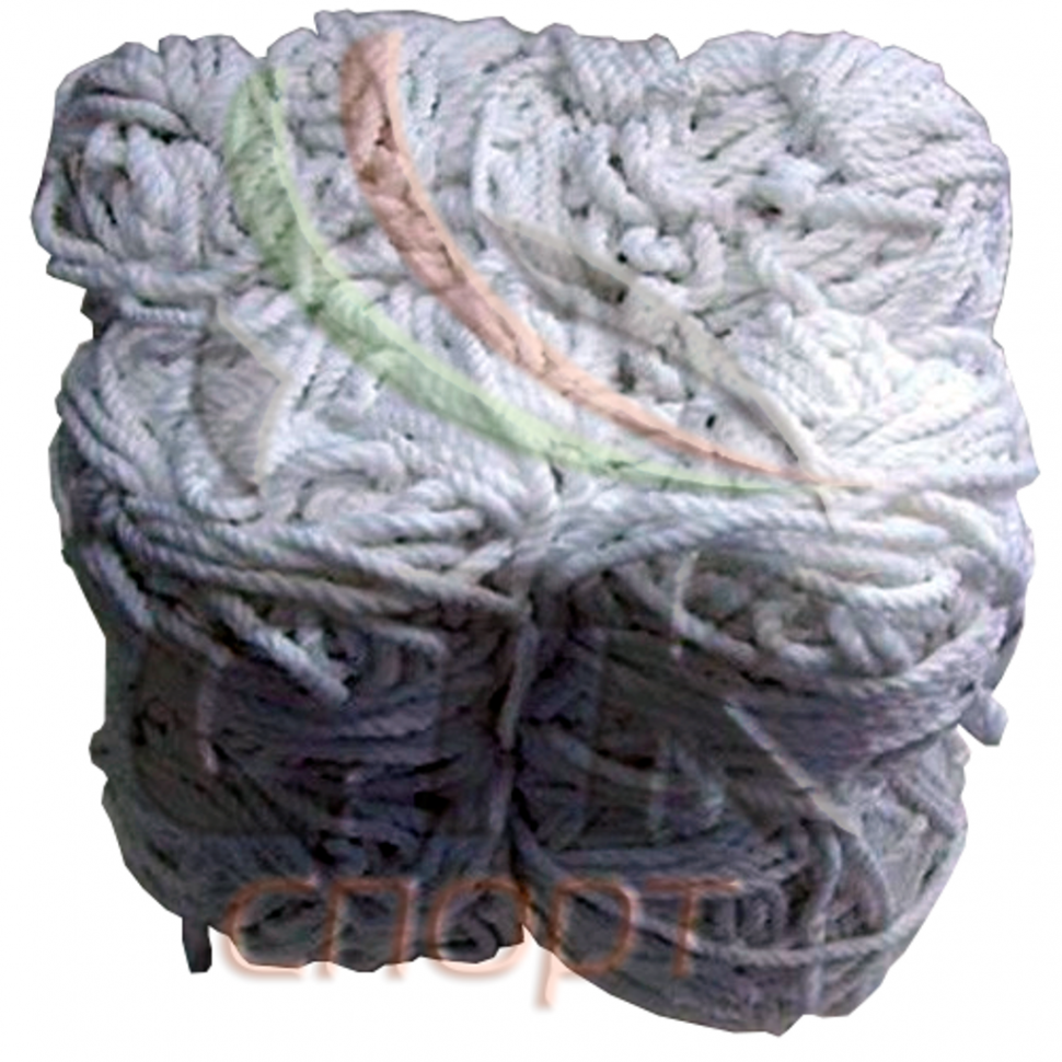 Сетка для ворот гандбол и мини-футбол нить ф3,1 мм ячейка 100х100 мм