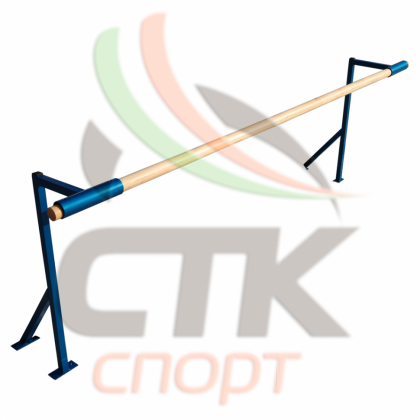 Хореографический станок однорядный (напольный) деревянный (длина 2 м)