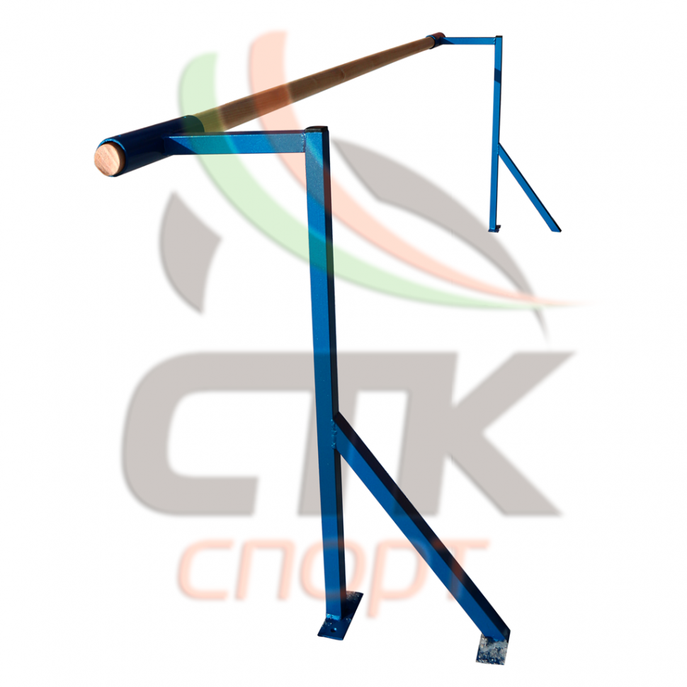 Хореографический станок однорядный (напольный) деревянный (длина 2 м)