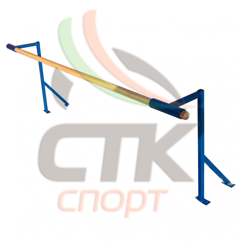 Хореографический станок однорядный (напольный) деревянный (длина 2 м)