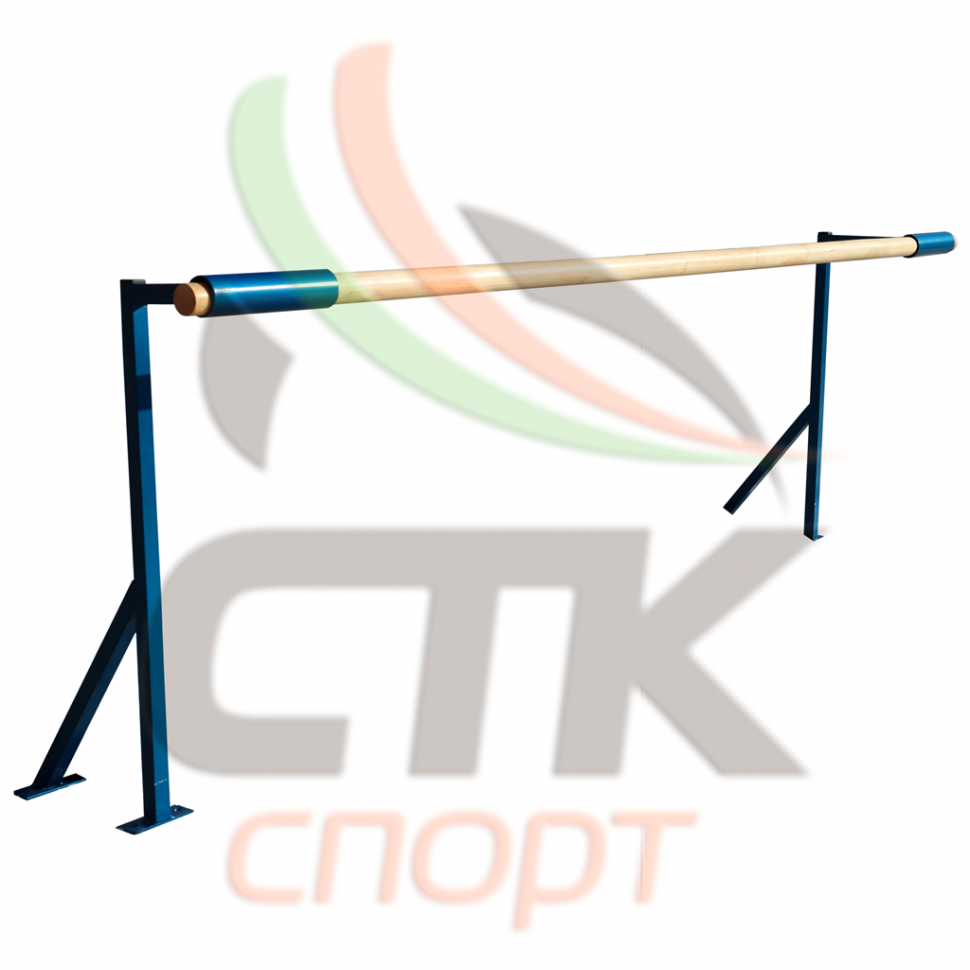 Хореографический станок однорядный (напольный) деревянный (длина 2 м)