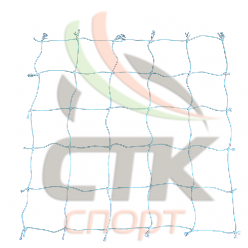 Сетка для футбольных ворот нить ф2,2мм (7,32м х 2,44м х 2м)