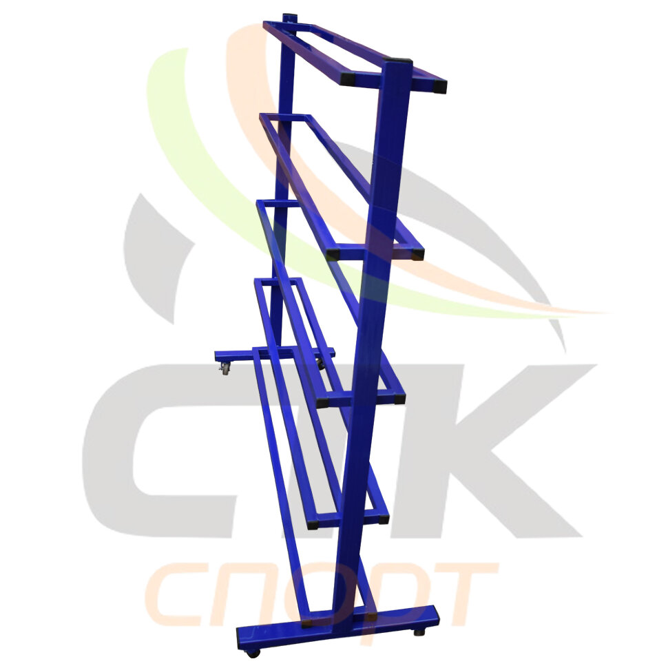 Стойка для медболов и мячей, 5 полок, на колесиках