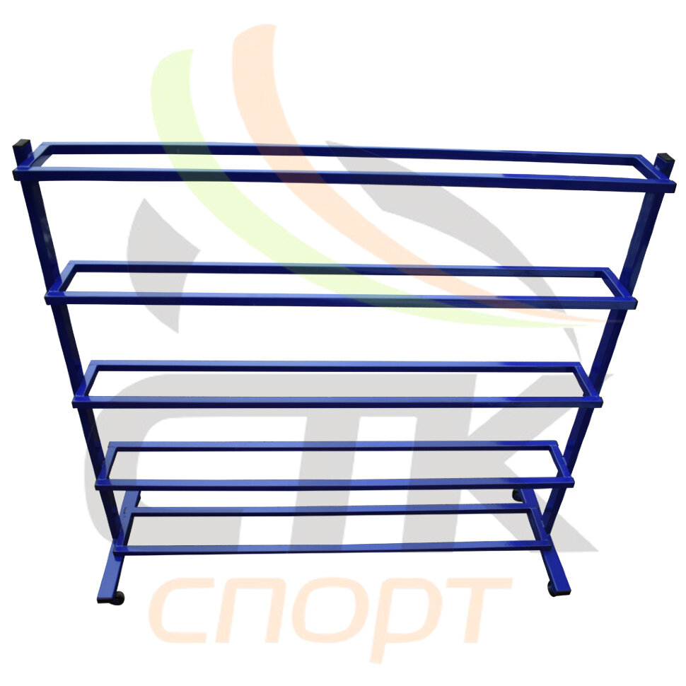 Стойка для медболов и мячей, 5 полок, на колесиках