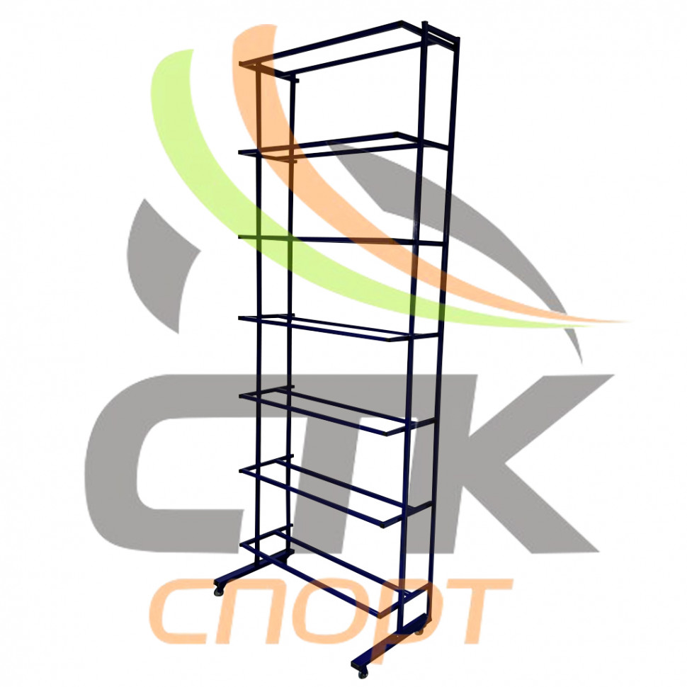 Стеллаж для хранения мячей 7 полок