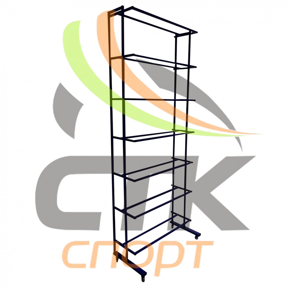 Стеллаж для хранения мячей 7 полок