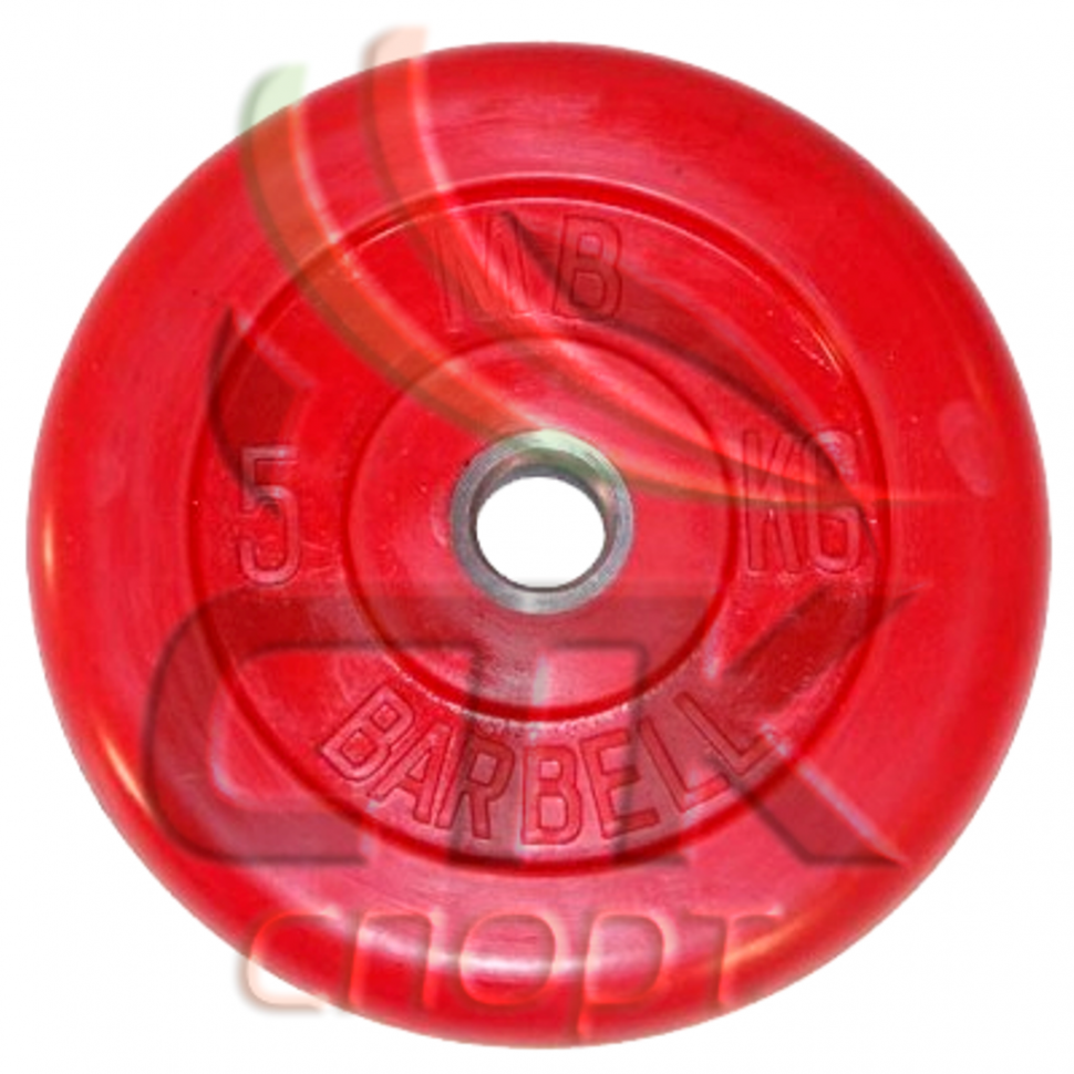 Диск обрезиненный красный 5 кг