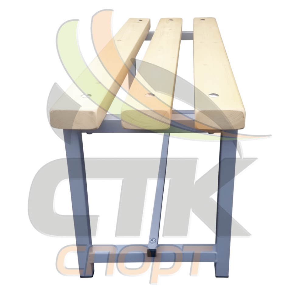 Скамейка для раздевалки без спинки и крючков