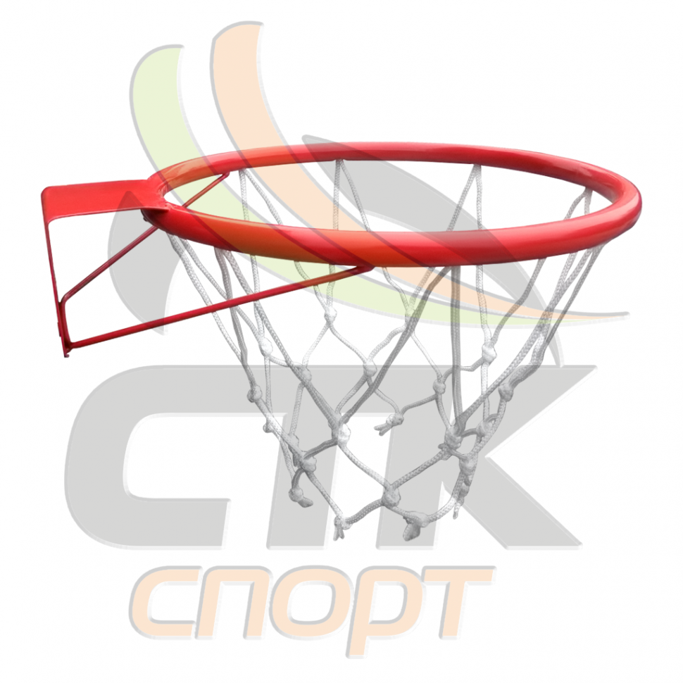 Кольцо баскетбольное №1 ф250мм, с упором с сеткой