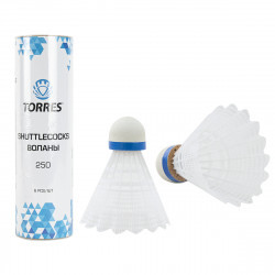 Воланы для бадминтона TORRES 250 6 шт