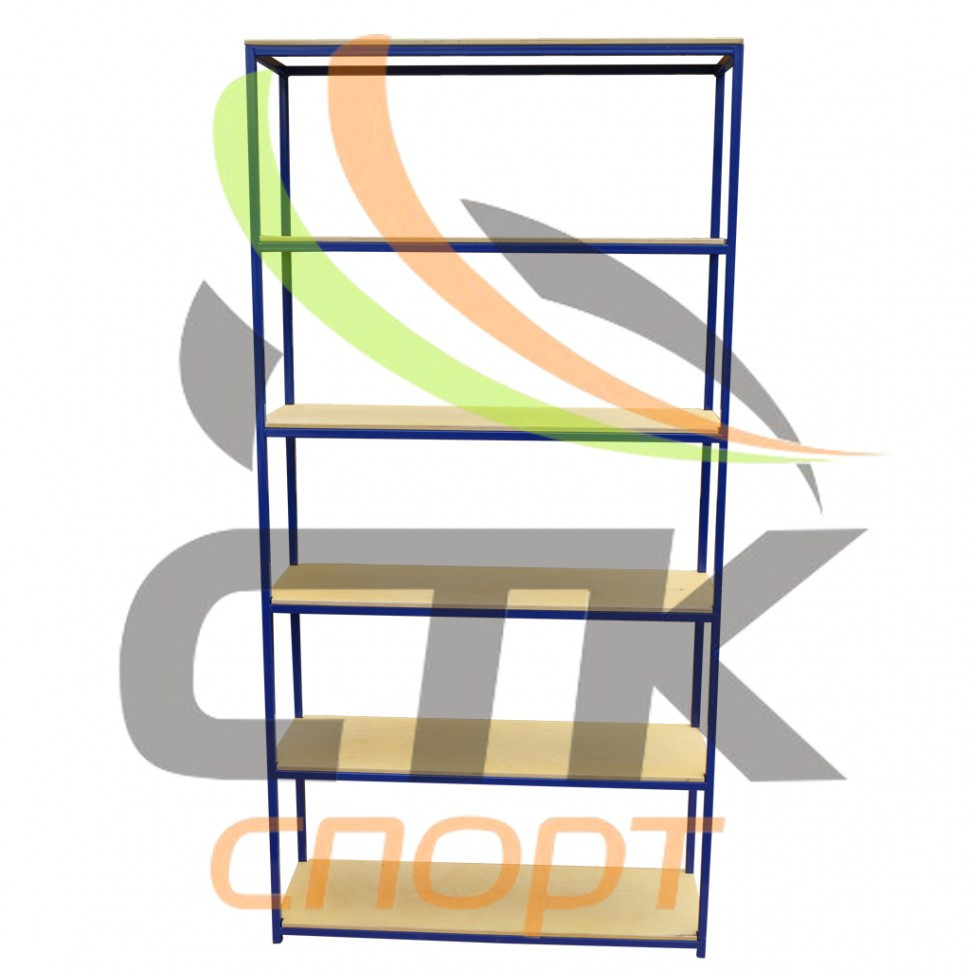 Стеллаж для хранения спортивного инвентаря 6 полок