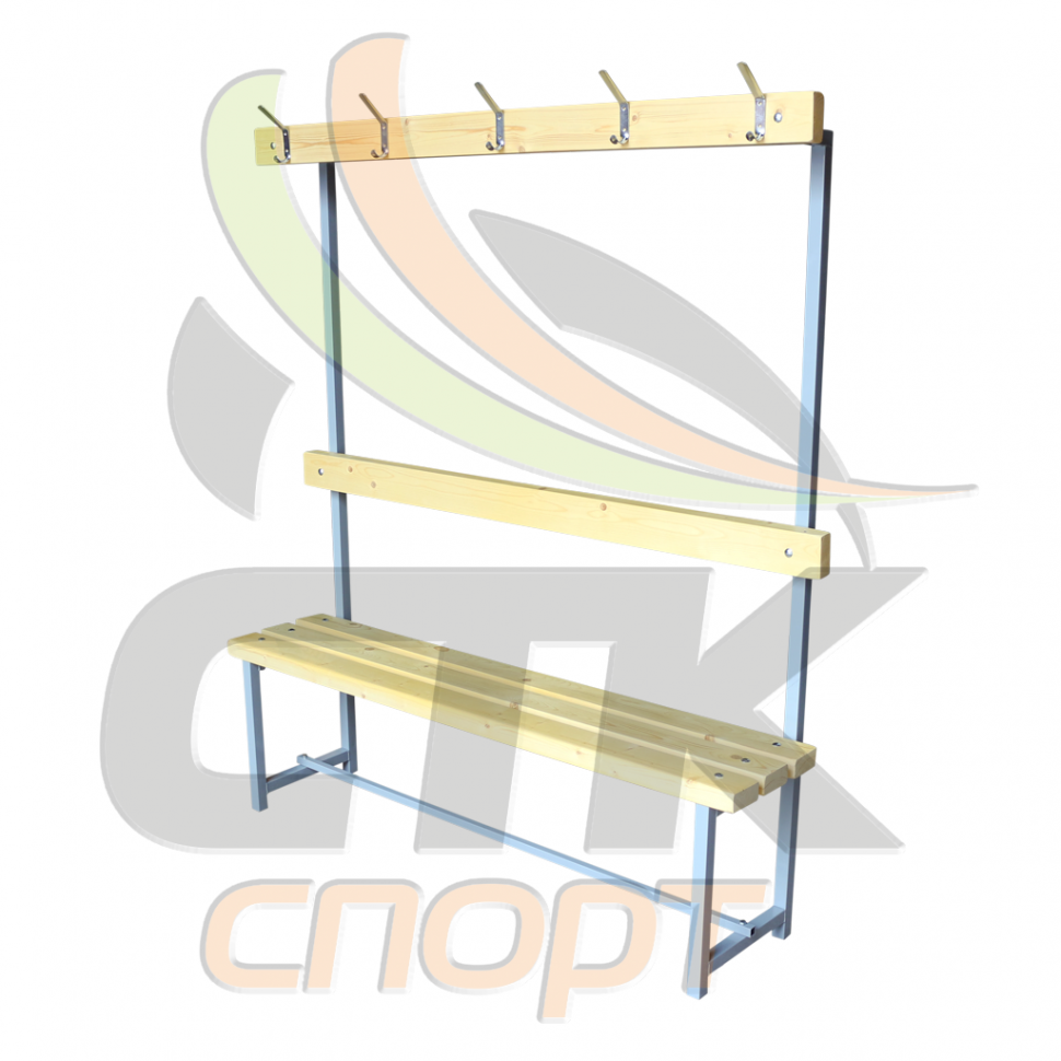 Скамейка для раздевалок односторонняя