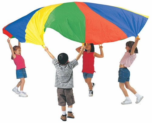 Весёлый парашют д3 м, 12 секторов, 12 ручек