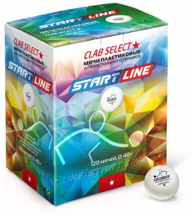 Мячи для настольного тенниса Start line Club Select 1* New 120 шт
