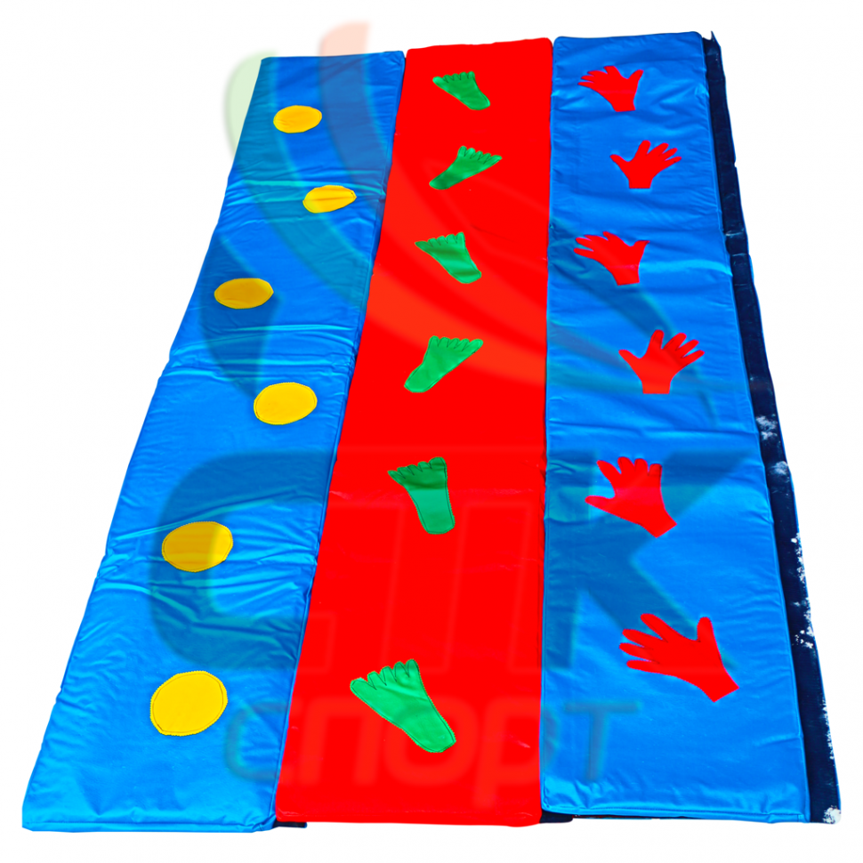 Коврик со следочками трехцветный из 3 частей