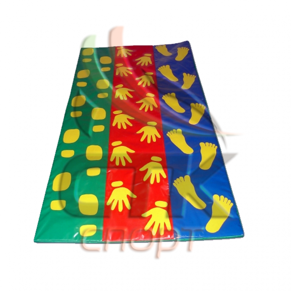 Коврик со следочками трехцветный из 3 частей